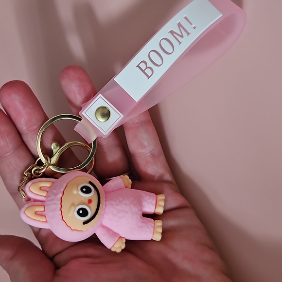 Accessories - Lafufu Keychain Pink